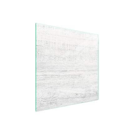 TMK ArtDeko - Glas Beschermplaat - 50x52 cm - Houtmotief - Multifunctioneel