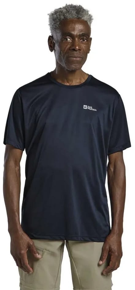 Jack Wolfskin Tech T-shirt Met Korte Mouwen Blauw S Man