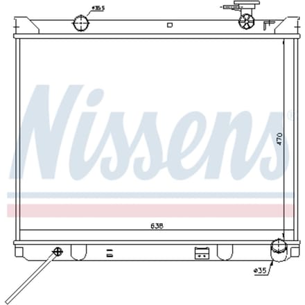 Radiator, motorkoeling NISSENS 66766