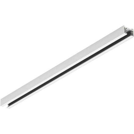 Spanningsrail - DUOLINE - 2 Fase - Opbouw - Aluminium - Mat Wit - 0.5m