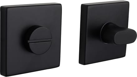 Lavuzo WC-sluiting - toiletsluiting - vierkant rozet - zwart
