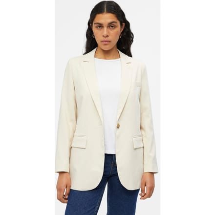 Object Objsigrid L/s Blazer Blazers Dames - Zand - Maat 40