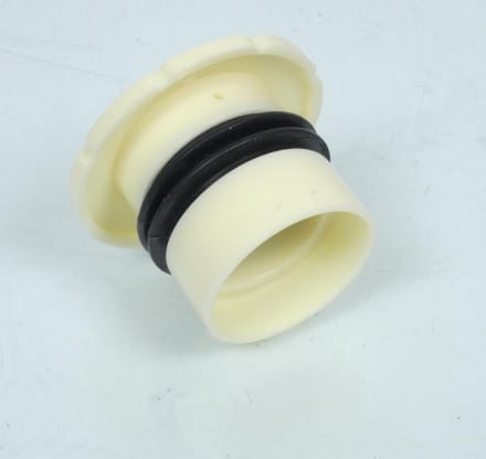 Bouchon de réservoir d'essence à pousser Ø40mm crème pour mobylette MBK 50 88