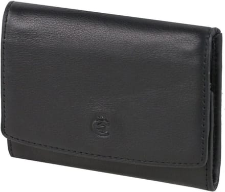 Esquire Logo Portemonnee I Leer 10 cm - Jongens - Horizontaal - schwarz