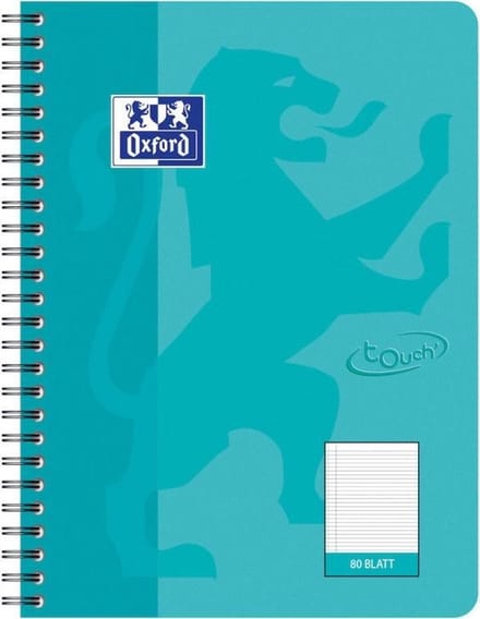 Oxford TOUCH, Afbeelding, Aqua-kleur, B5, 80 vel, 90 g/m², Gelijnd papier