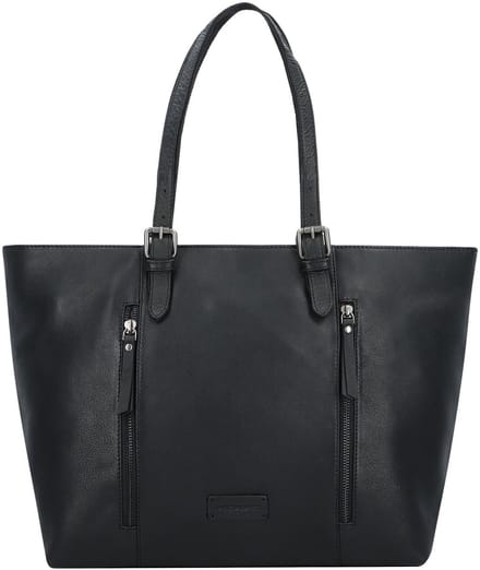 Jack Kinsky Montreal Schoudertas Leer 34 cm - Dames - schwarz