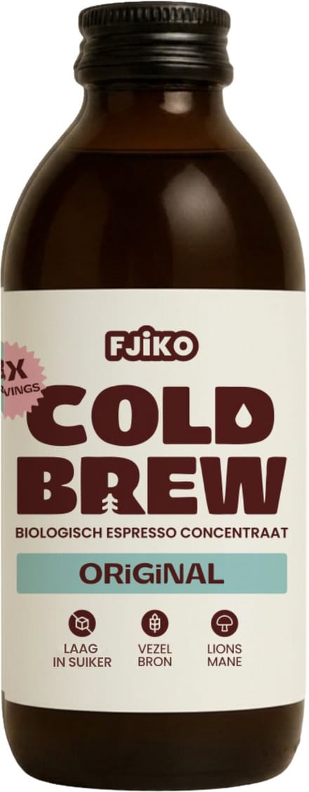 Fjiko - Cold Brew Coffee Concentraat Original - Biologisch - 6x 250 ml