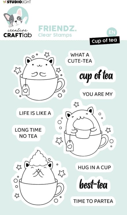 Clear stamps Cup of tea - Friendz nr. 553