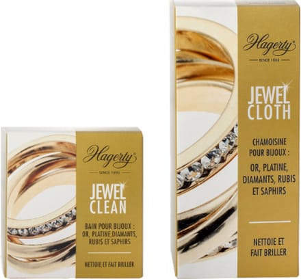 Hagerty Jewel Clean en Jewel Cloth - White line 125 ml (combi pack)