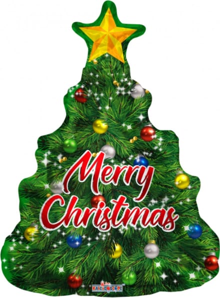 Wefiesta - Folieballon Kerstboom 90 cm