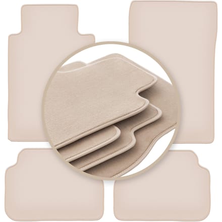 PREMIUM beige matten voor: Mercedes E W124 coupé 1984-1997