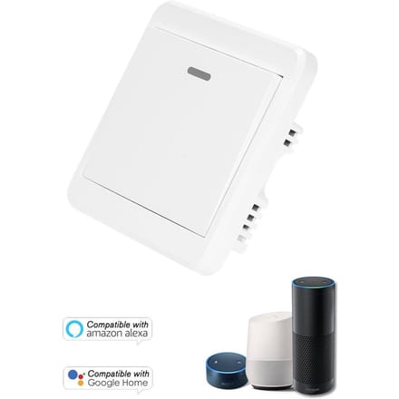 SONOFF – bouton de sortie de porte WiFi, 433MHz, interrupteur poussoir sans fil pour serrure de porte électronique, NO COM without remote control blanc