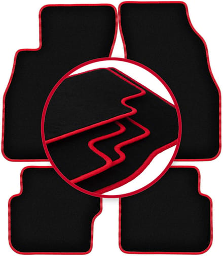 CARLUX-RED automatten voor: Fiat Punto EVO hatchback (2998-2012)