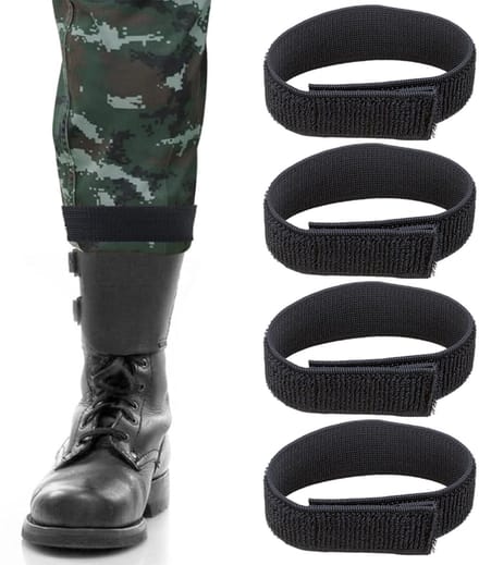 Dailygoods- Broekklem 4 stuks - Elastische Klittenband - Broekklemmen