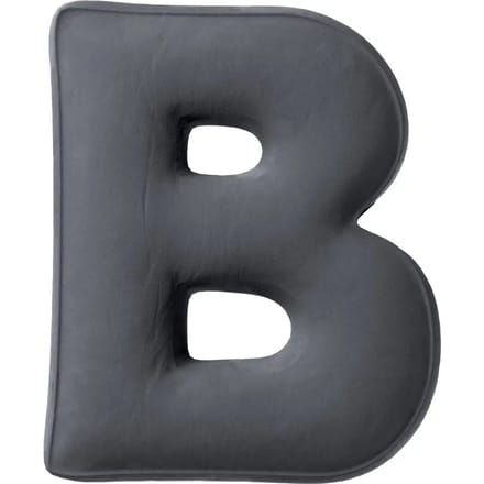 Kussen letter b Yellow Tipi Posh Velvet