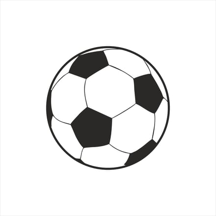 Sluitstickers - 250 stuks - Voetbal - Sluitzegels - Wit-Zwart - Etiketten - O35mm