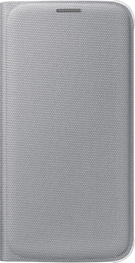 Samsung Galaxy S6 Flip Wallet Canvas - Zilver