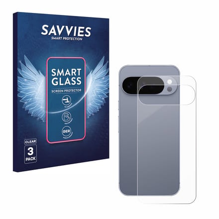3 Stuks Savvies Screenprotector - geschikt voor Google Pixel 10 Pro XL (Achterkant) - beschermfolie glas transparant