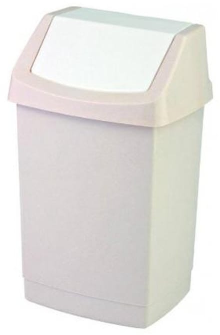 Curver Click-It - Prullenbak - 25L - Beige - Swingdeksel