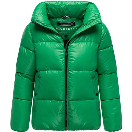 Marikoo dames winterjas Hazalee in puffer-stijl met glanzende look