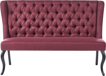 TORSBY - Tweezitsbank - Donkerrood - Polyester