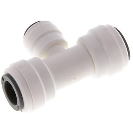 3/8'' x 1/4'' T-koppeling POM Insteekfitting FDA EPDM [2 Stuks]