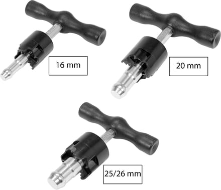 Yato Metalen Kalibrator & Ontbramer Set – 16/20/25-26 mm PEX/AL/PEX