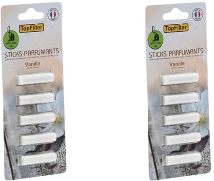 Set van 10 geursticks voor stofzuiger met vanillegeur TopFilter