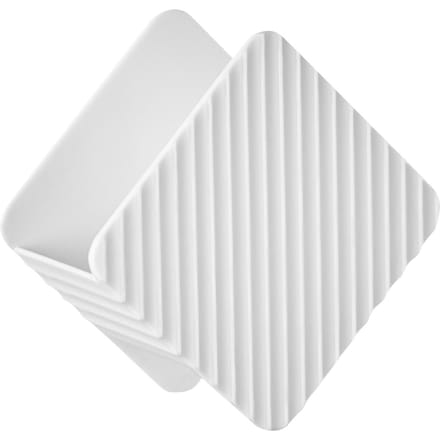 Afwasspons Houder Multifunctionele Opberg Afdruiprek voor Keukenspoelbak Plastic Afwas Schuurmiddel wit