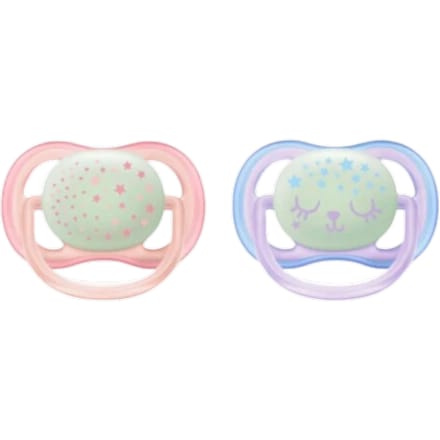 Philips Avent Ultra Air Fopspeen 2-pack - Oranje & Blauw