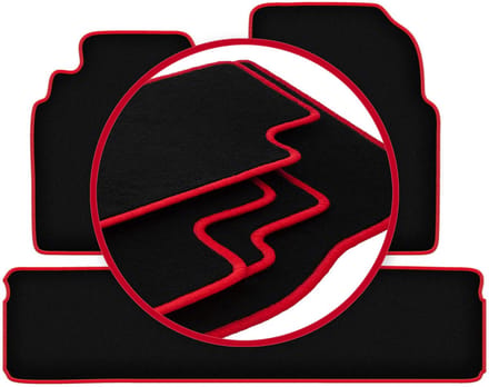 CARLUX-RED automatten voor: Nissan Almera Tino minivan (2000-2006)