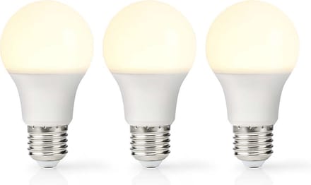 Nedis LED-Lamp E27 - A60 - 11 W - 1055 lm - 2700 - Warm Wit - Retrostijl - Frosted - 3 Stuks
