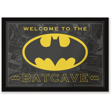 DC Comics Welcome To The Batcave Entrance Mat