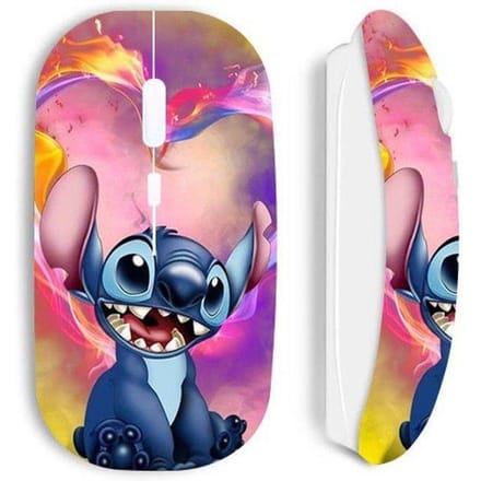 Souris - Maniacase - Stitch - Sans Fil - Blanc - Nano clé USB wifi