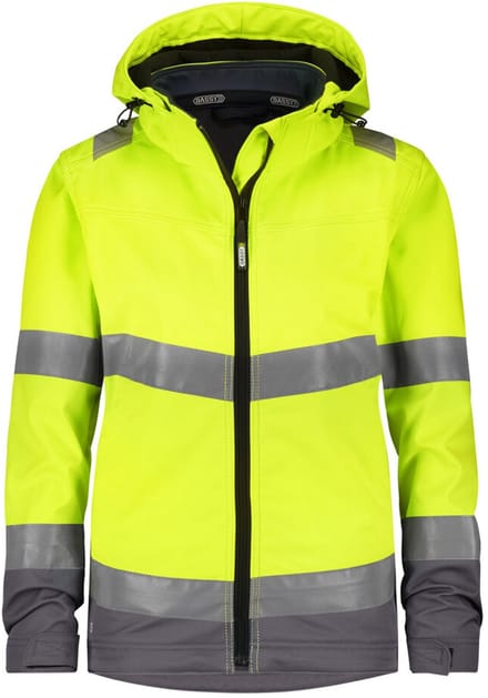 Hogezichtbaarheidssoftshelljas voor dames