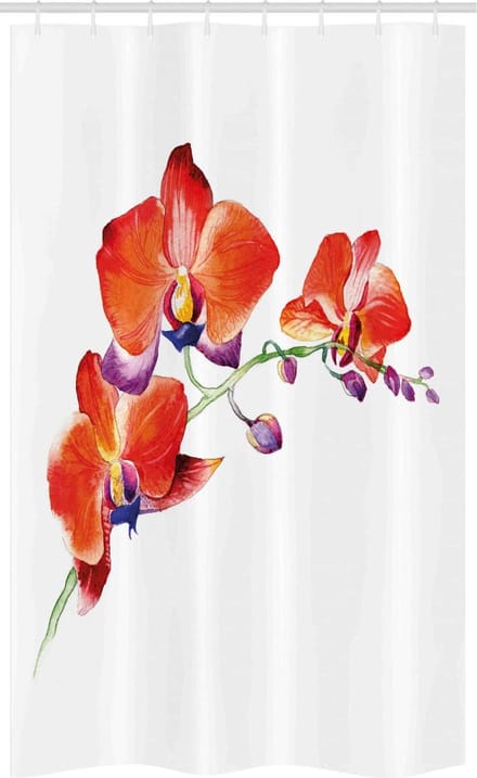 ABAKUHAUS Douchegordijn – Orchideeëntak – 120 x 180 cm – polyester