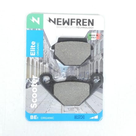 Remblokken Newfren voor Scooter Peugeot 125 DJANGO 4T AC E3 2014 tot 2017 achteraan Nieuw