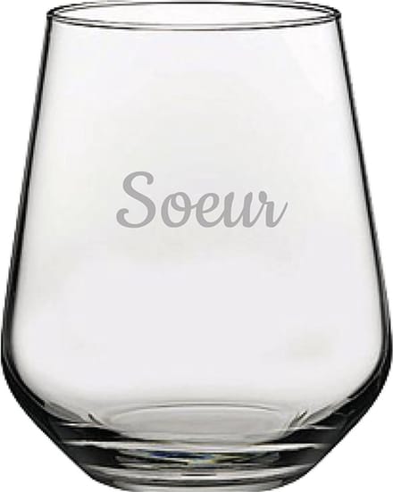 Drinkglas gegraveerd - 42,5cl - Soeur