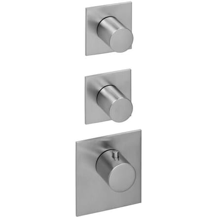 Herzbach LOGIC XL 2 colour set for universal thermostat module with 3 square panels 11.522015.1.01