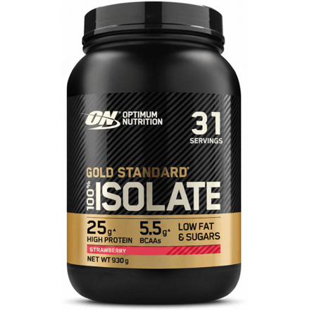 Optimum Nutrition Gold Standard 100% Isolate - Whey Protein Isolaat - Strawberry Eiwitshake - 930 gram (31 shakes)