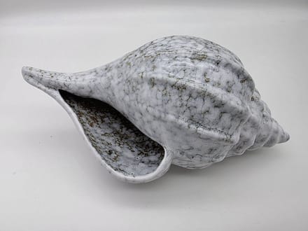 GOLDBACH Schelp groot van keramiek - Original Handmade - 22,5 cm