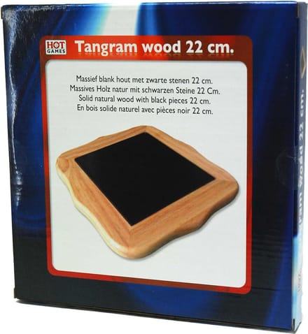 Tangram SolidWood blank,stenen zwart 22cm.