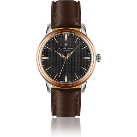 Lederen horloge Philipp Blanc Zurich