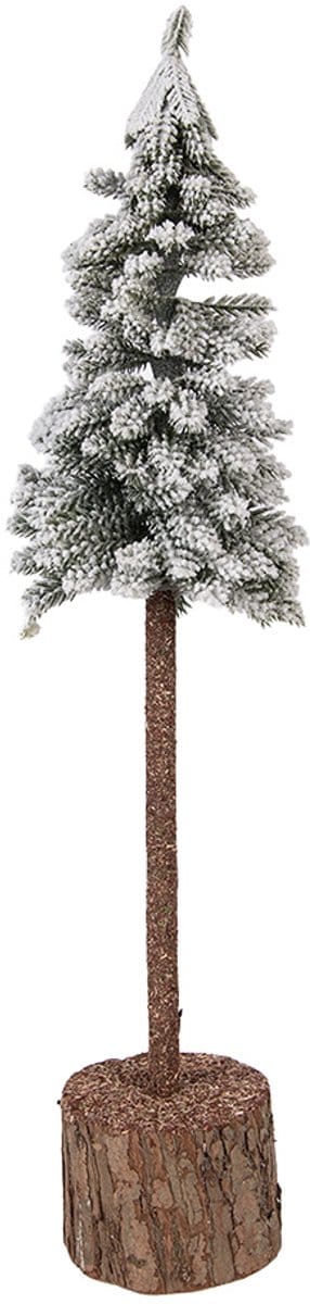 Clayre & Eef Mini Kunstkerstboom Ø 10x48 cm Groen Hout