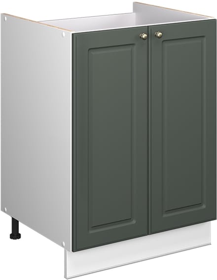 Vicco Wastafelkast Fame-Line, Groen-Goud Landhuis/Wit, 60 cm