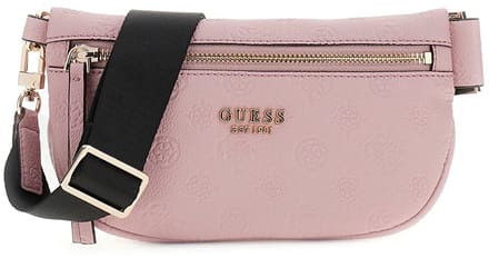 GUESS schoudertas Devon Sling Rose Logo oud roze