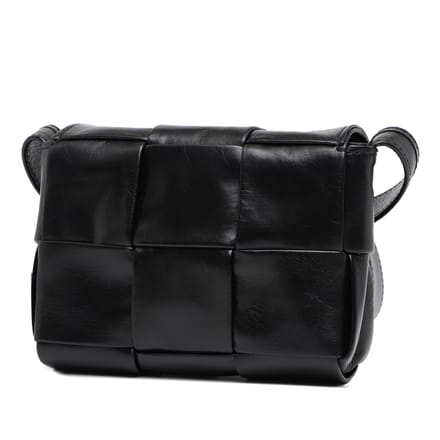 Tweedehands Candy Paper Kalfsleer Intrecciato Cassette Crossbody
