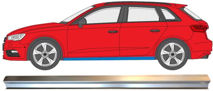 Reparatie dorpel onderste deel voor Audi A3 8V 2012-2020 / Links