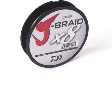 Daiwa J-Braid X8 - Donkergroen - Dyneema - 29lb - 0.20mm - 300m - Groen