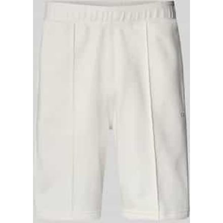 Sweatshorts met elastische band en labelstitching